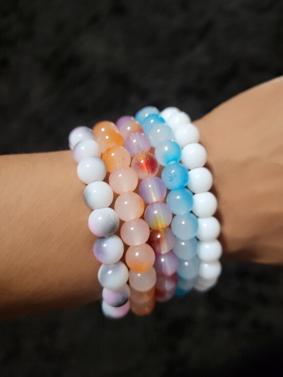 Jewelry - Multicolor Beaded Stretch Bracelet Choose 1